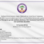 Kırklareli Kent Konseyi Olağan Bilgilendirme Genel Kurul Toplantısı